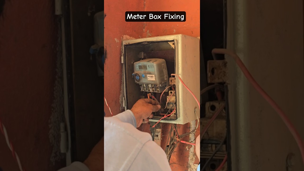 Replacement Of Meter Box #educational #electrical #fyp #trendingnow #trending #ytshorts #shorts