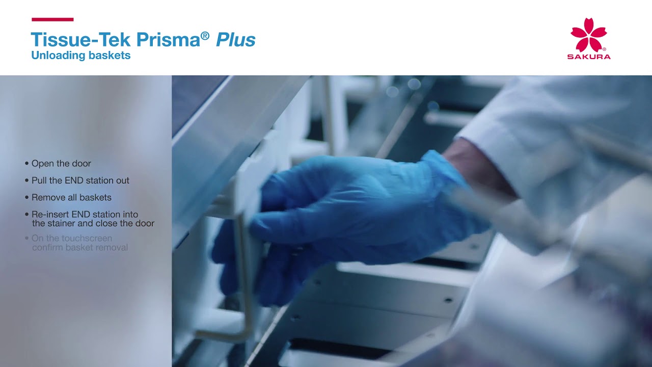 Tissue Tek Prisma Plus Unloading baskets