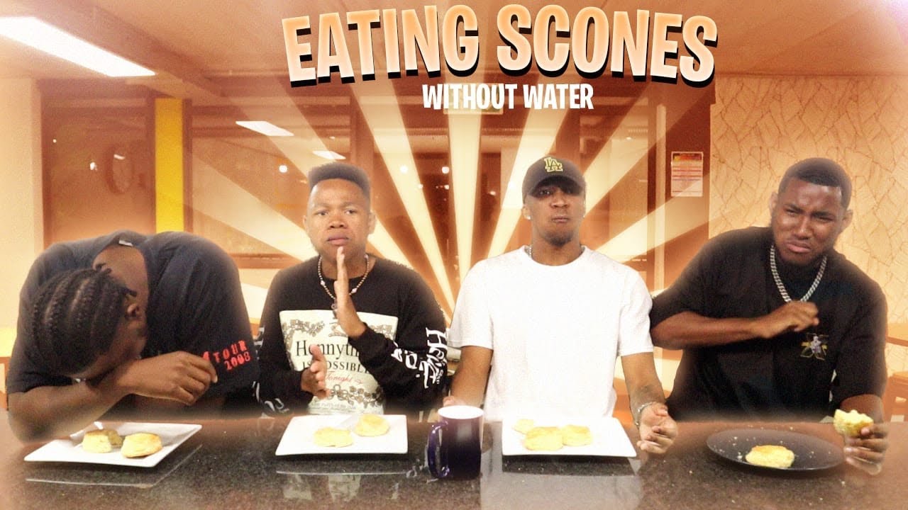 EATING SCONES WITH NO WATER CHALLENGE (Ghost Hlubi, King Oumar)