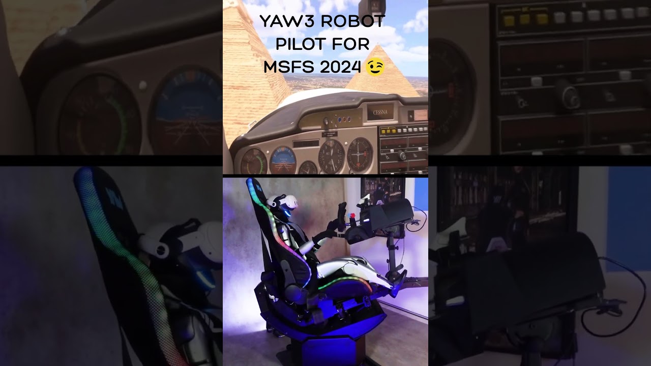 YAW3 Robot pilot for MSFS 2024 😉 #yaw3 #vrgaming   #msfs2024 #microsoftflightsimulator #gaming