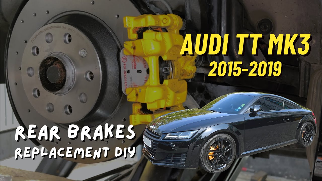 Audi TT MK3 Rear Brake Pad and Rotor w/ EPB Replacement DIY for Beginners