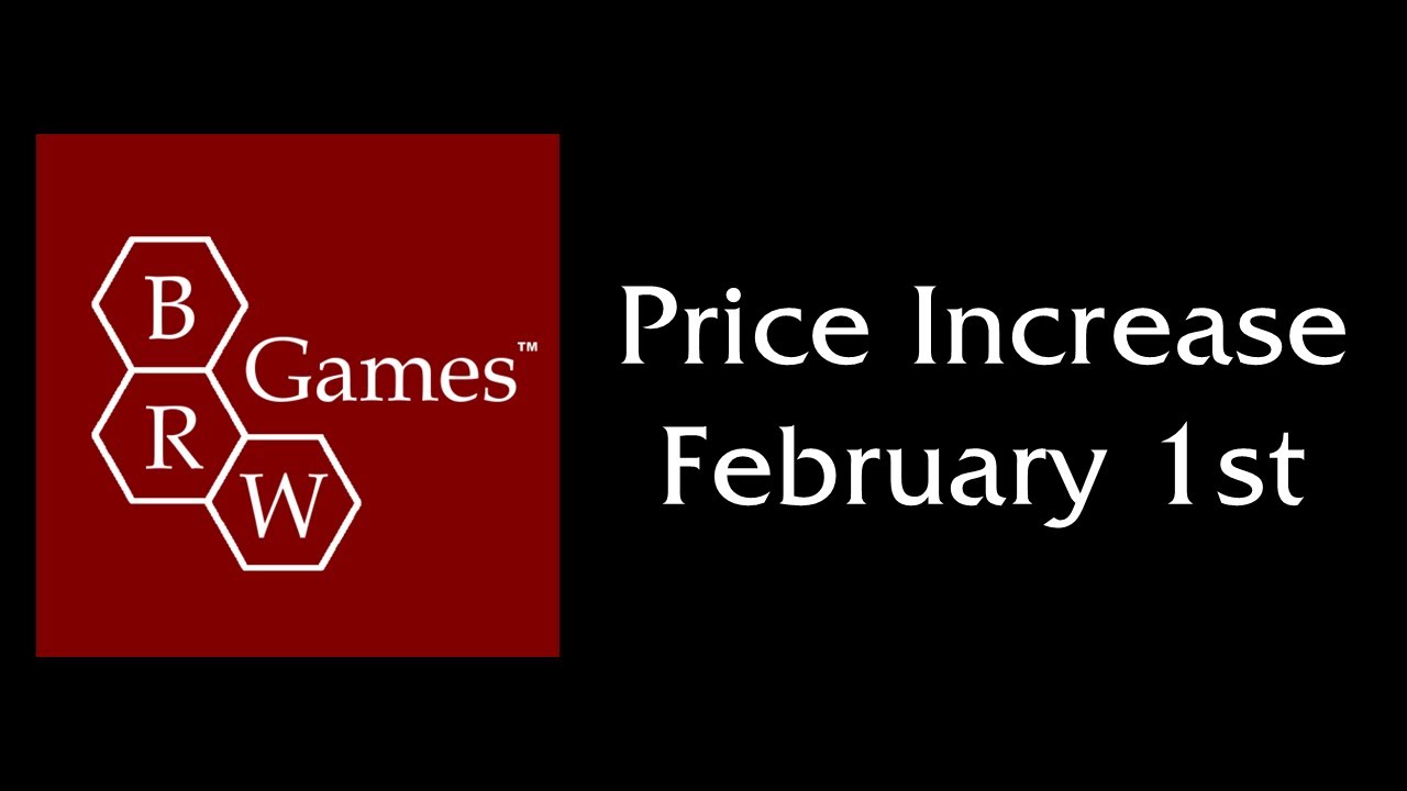 BRW Games Price Increase 2026