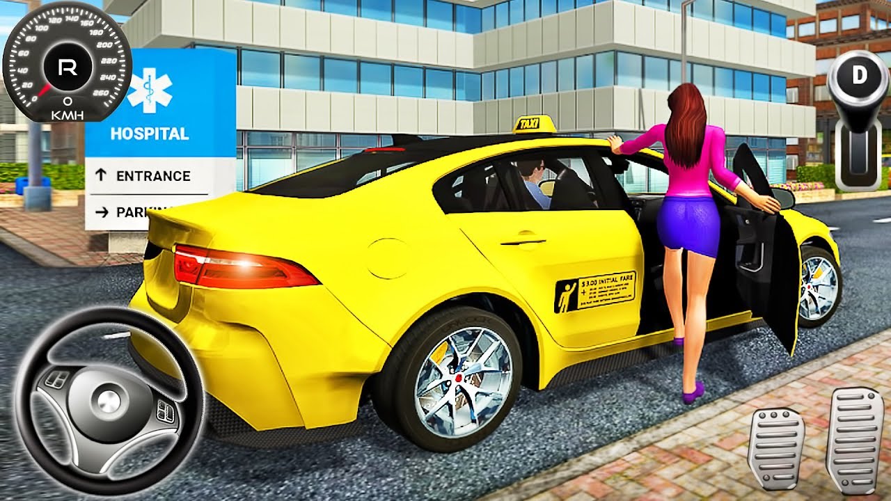 Taxi Game Yellow Cab - Car Driving Simulator - Android GamePlay
