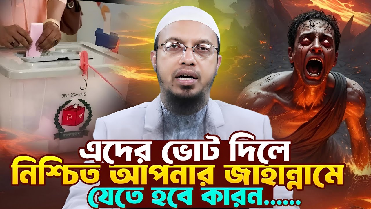 এদের ভোট দিলে নিশ্চিত আপনার জাহান্নামে যেতে হবে কারন শুনেন🔥shaikh ahmadullah waz
