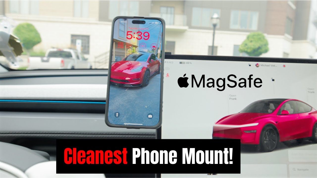 Tesla Model Y Juniper MagSafe Mount – The BEST Wireless Charging Phone Mount! + Elite Case Review