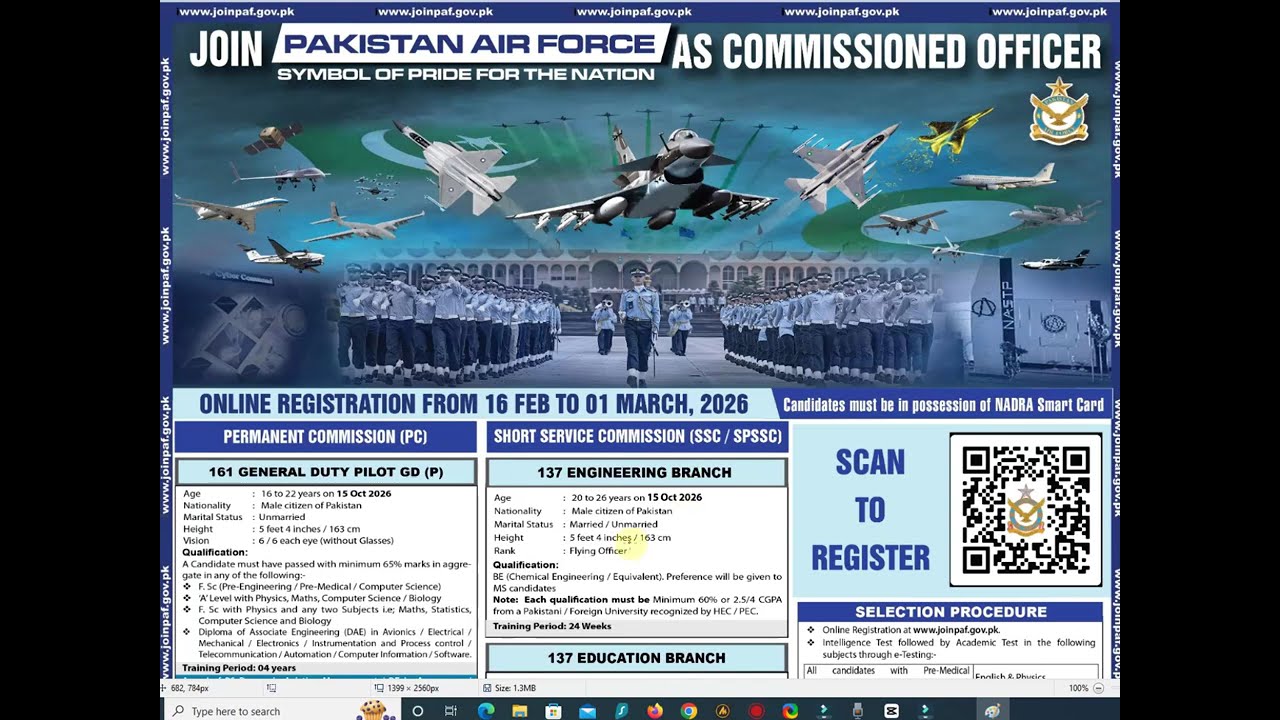 PAF Flying Officer Physical Test 2026 EXPOSED Requirements