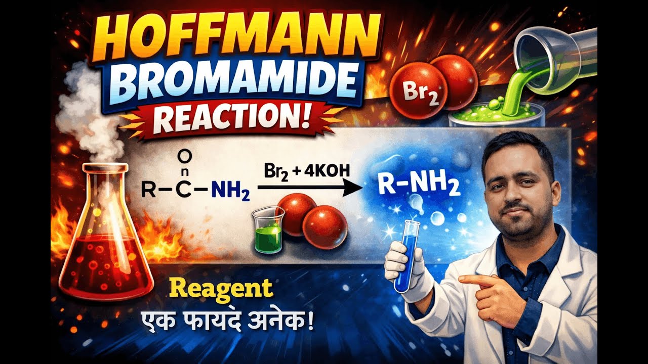 Hoffmann bromamide reaction | Carbon chain Decrease| Conversions | BOARDS | JEE | NEET | Shubham Sir