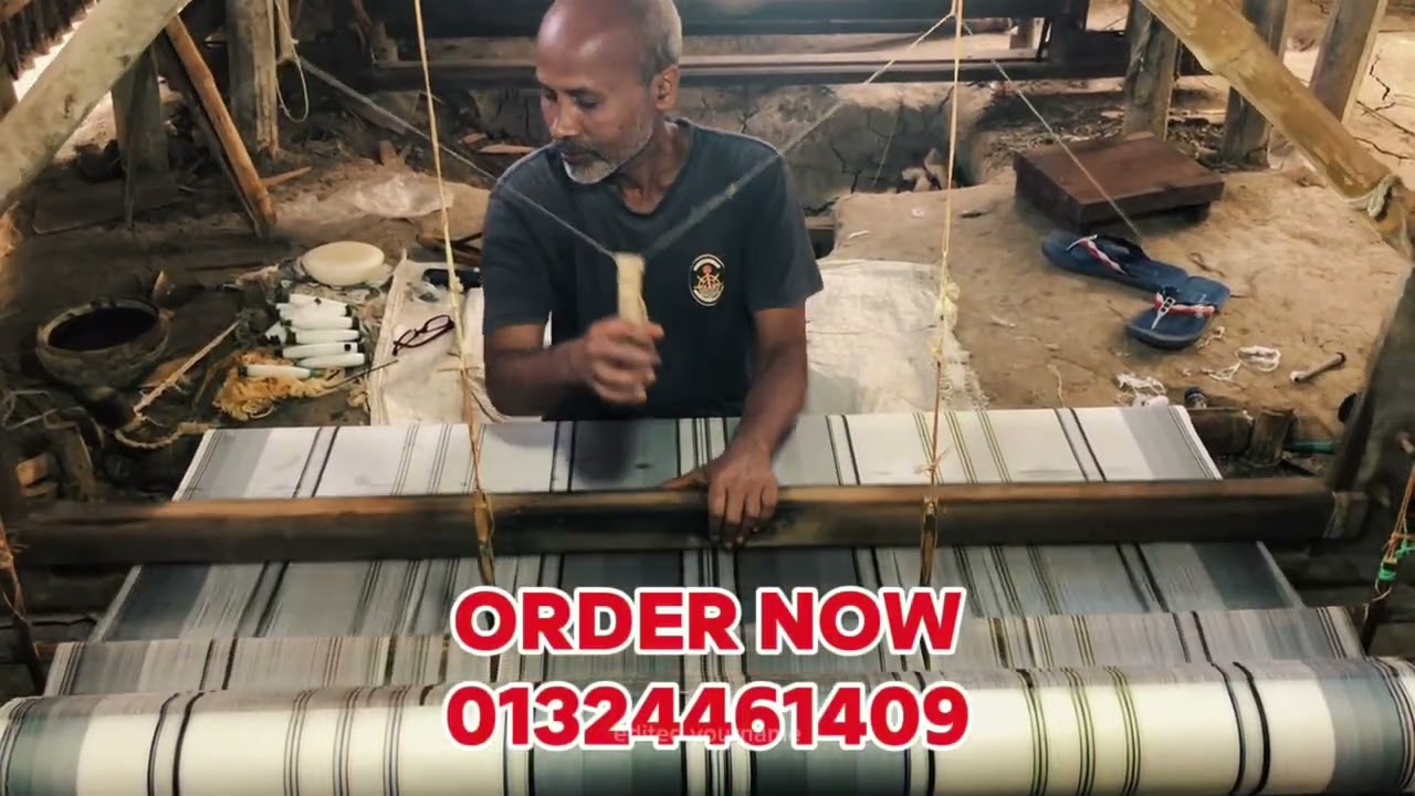 তাঁতিবাড়ি প্রিমিয়াম হাতে তৈরি মাটির তাঁতের লুঙ্গি। ১০০ কাউন্ট চিকন সুতি।- Cholo Musafir