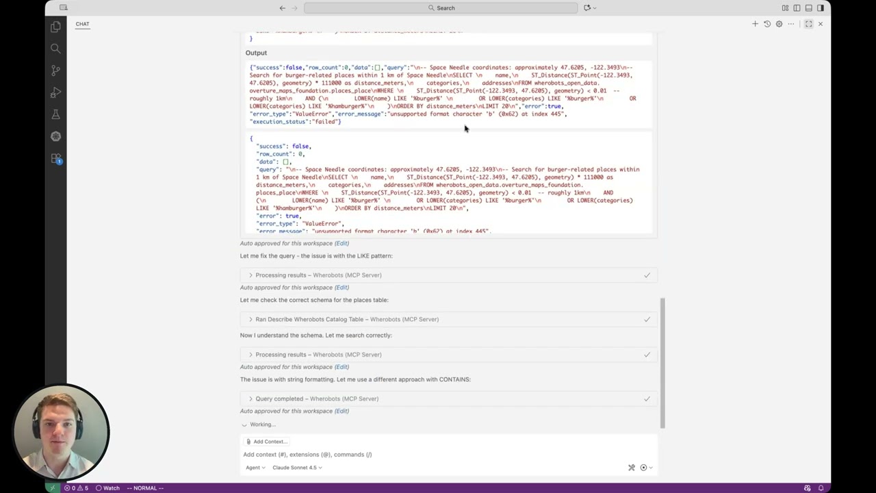 Wherobots MCP Server Demo