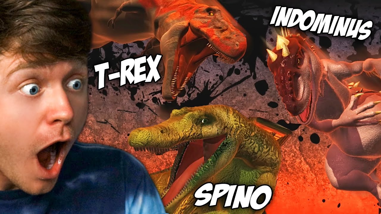 Reacting to SPINO vs T-REX vs INDOMINUS REX!