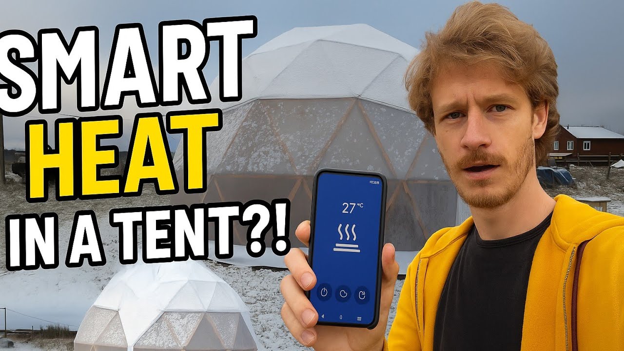 How I Heat My Geodome with a $100 Smart Diesel Heater!