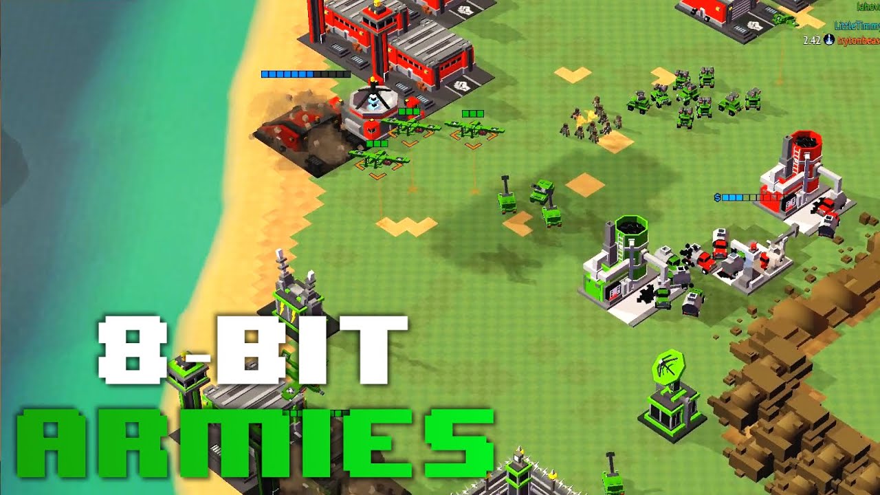 8 Bit Armies! NEW Custom Maps With Speedy! (INSANE DRONE ARMY!)