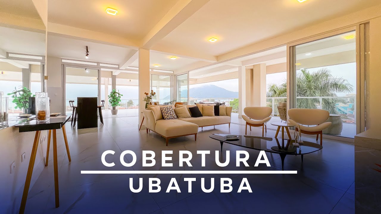 COBERTURA  DUPLEX À BEIRA MAR COM 3 SUÍTES À VENDA  – UBATUBA - LITORAL NORTE