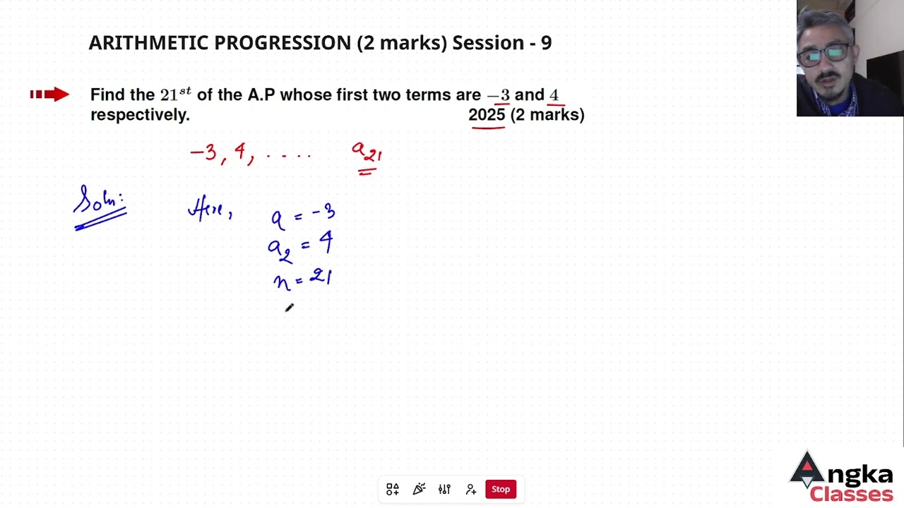 Previous years' questions(2015-2025)BOSEM Class X Chapter- ARITHMETIC PROGRESSION(2 marks) Session 9