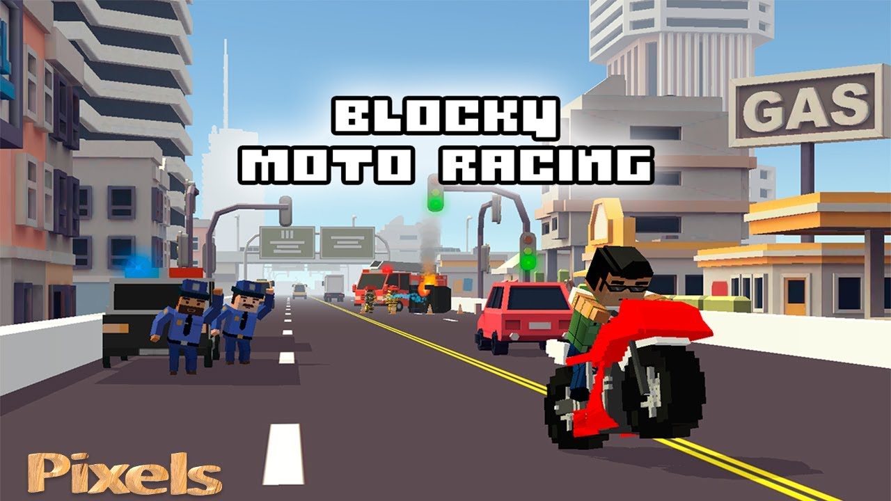 Blocky Moto Racing - All Bikes Unlocked