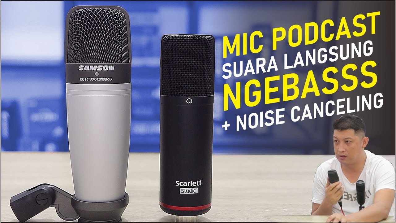 #220 biar seperti dedy cobuzer buat  PODCAST pilih mana ? SAMSON C01 VS SCARLET STUDIO microphone