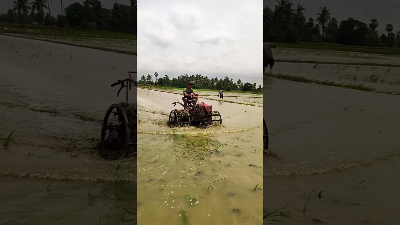 RECAST Miniature Tractor with IRON Wheels in Water!