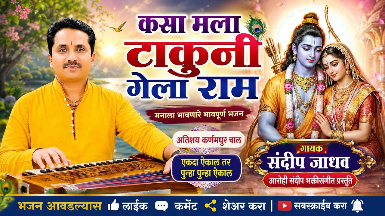 कसा मला टाकुनी गेला राम | सुमधुर आवाजात भावपूर्ण भजन | Kasa Mala Takuni Gela Ram | Bhajan Marathi