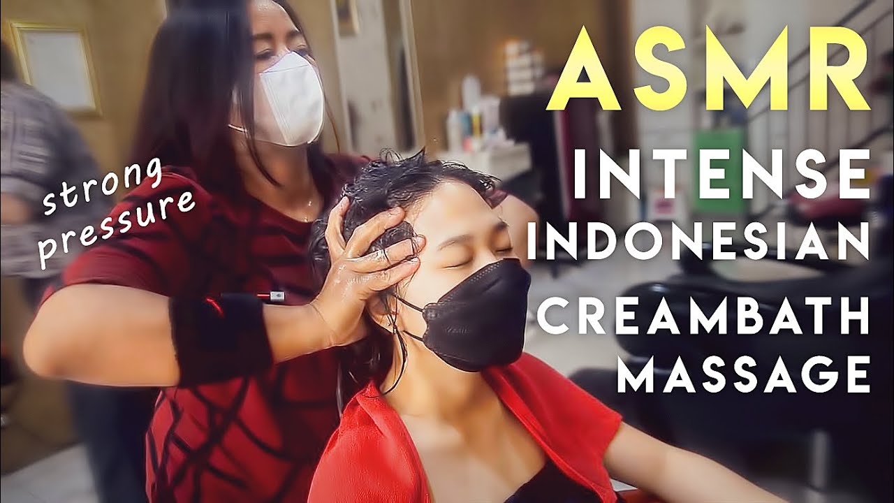 ASMR Creambath - This Lady's Powerful Massage Cures My Headache in Just Minutes