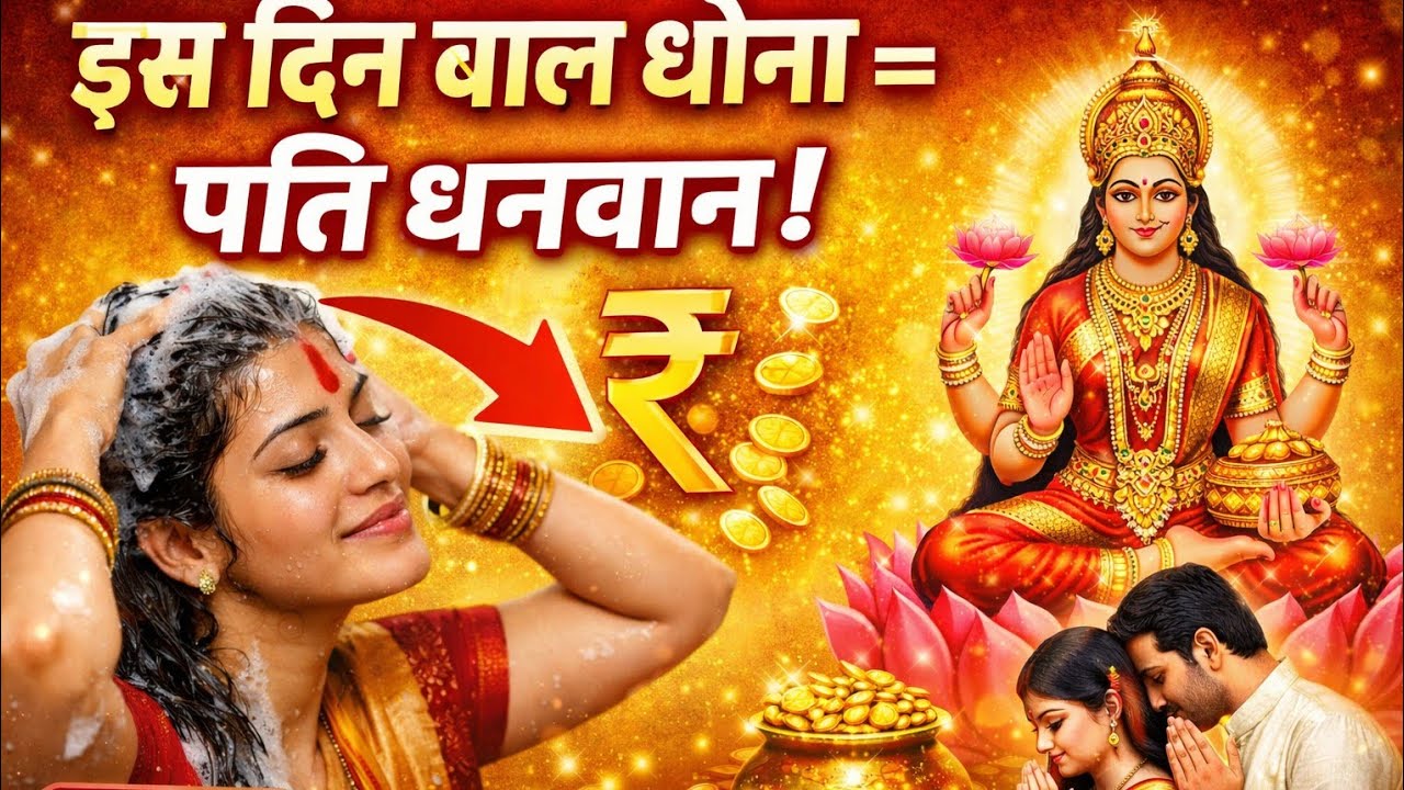 इस दिन बाल धोने से पति होते हैं धनवान जानिए सनातन रहस्य #motivation #vastutips #astrology #upay 