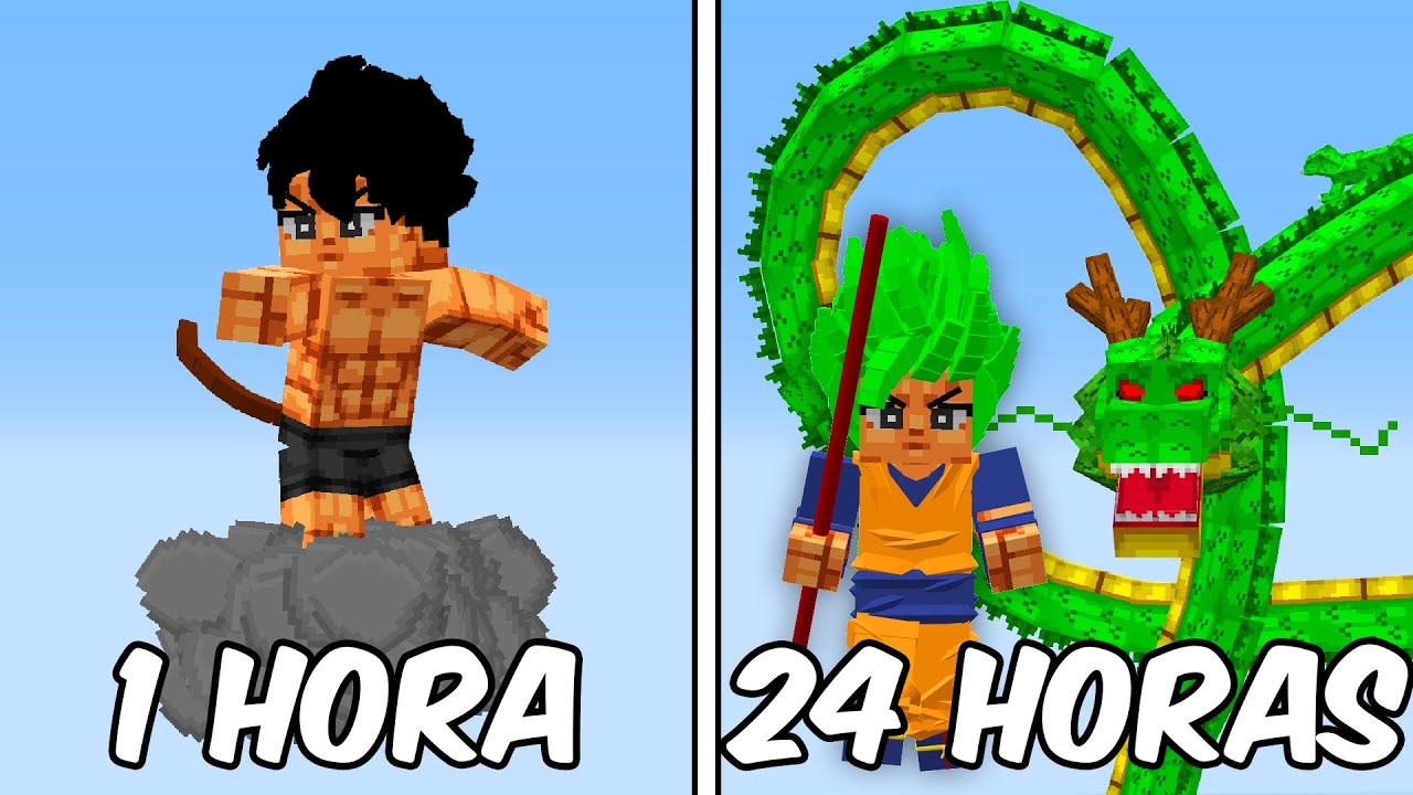 Evoluindo COMO SAIYAJIN NO MINECRAFT