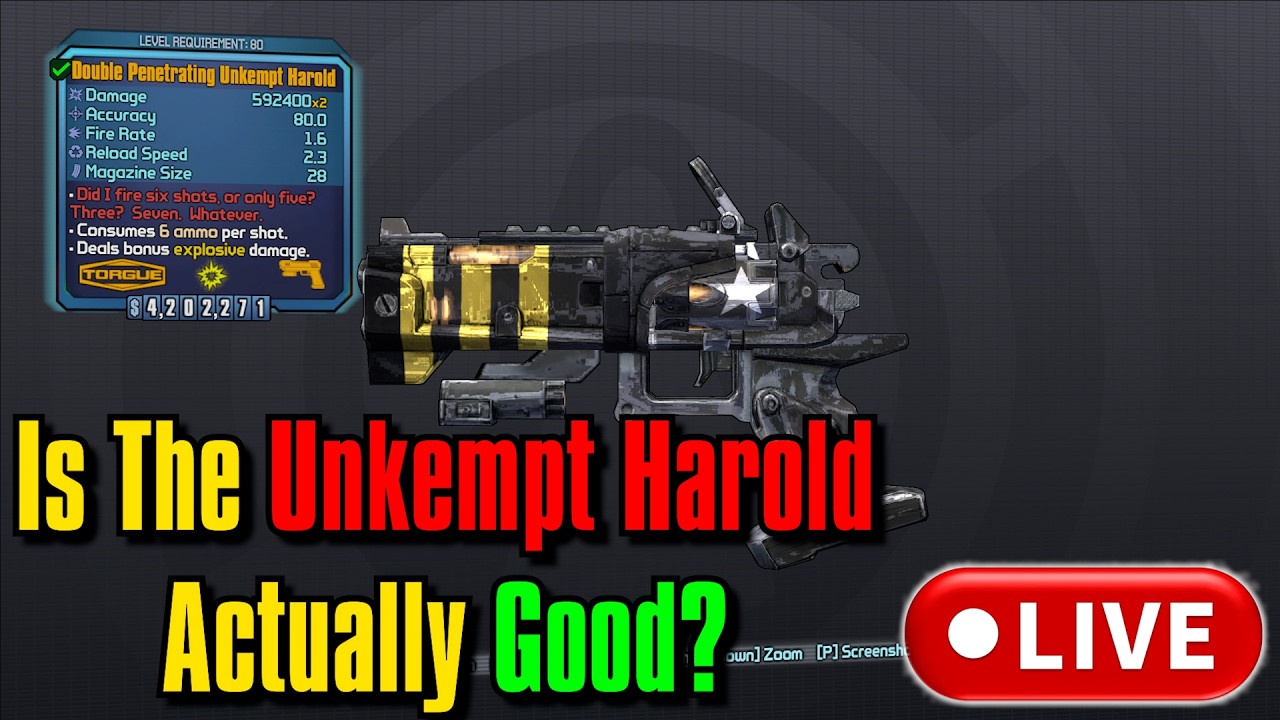 Is The Unkempt Harold Actually Good In Borderlands 2? (Yes)