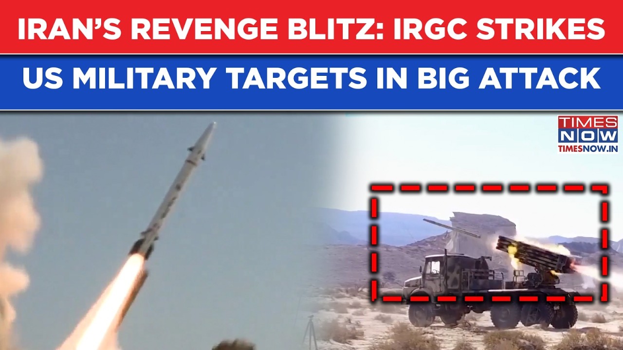 Iran Revenge Blitz: IRGC Attacks US Military Targets In Big Message To Trump After US Strikes