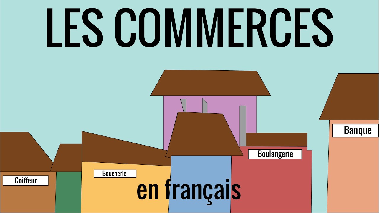 Les commerces en français, fle – vocabulaire 20