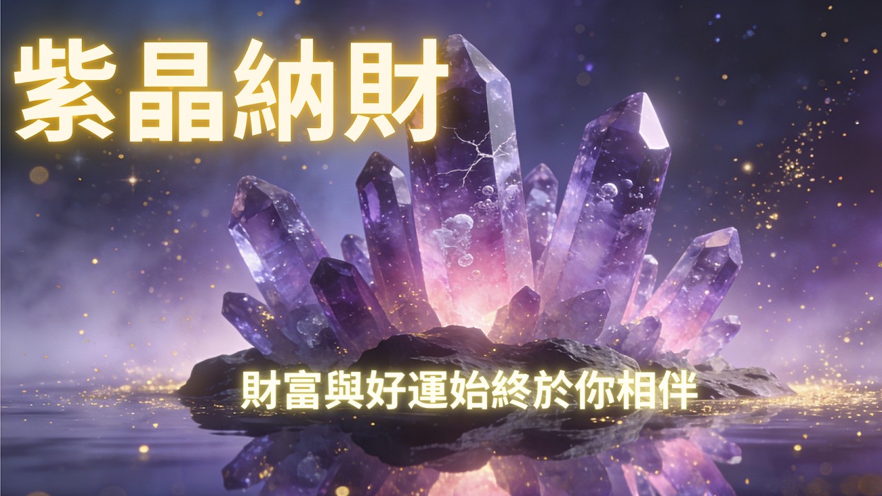 丙午旺運｜紫水晶金錢音樂喚醒財富潛意識，疏通能量通道。聚正氣磁場，迎八方貴人，讓財運與智慧並肩，富貴與福氣同行。