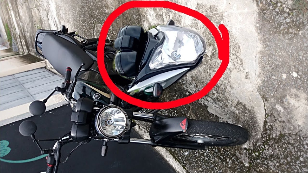 Adaptação farol fazer 150 na YBR 125 sem o painel