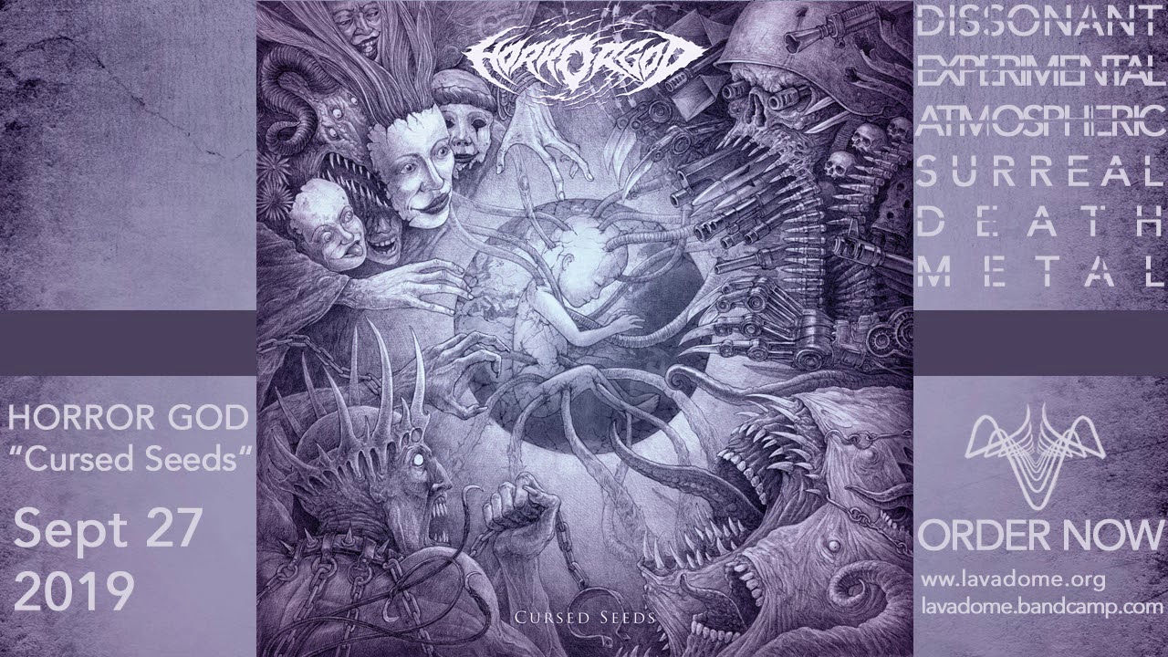 HORROR GOD - Cursed Seeds 2019 Dissonant Death Metal / Full Album Stream