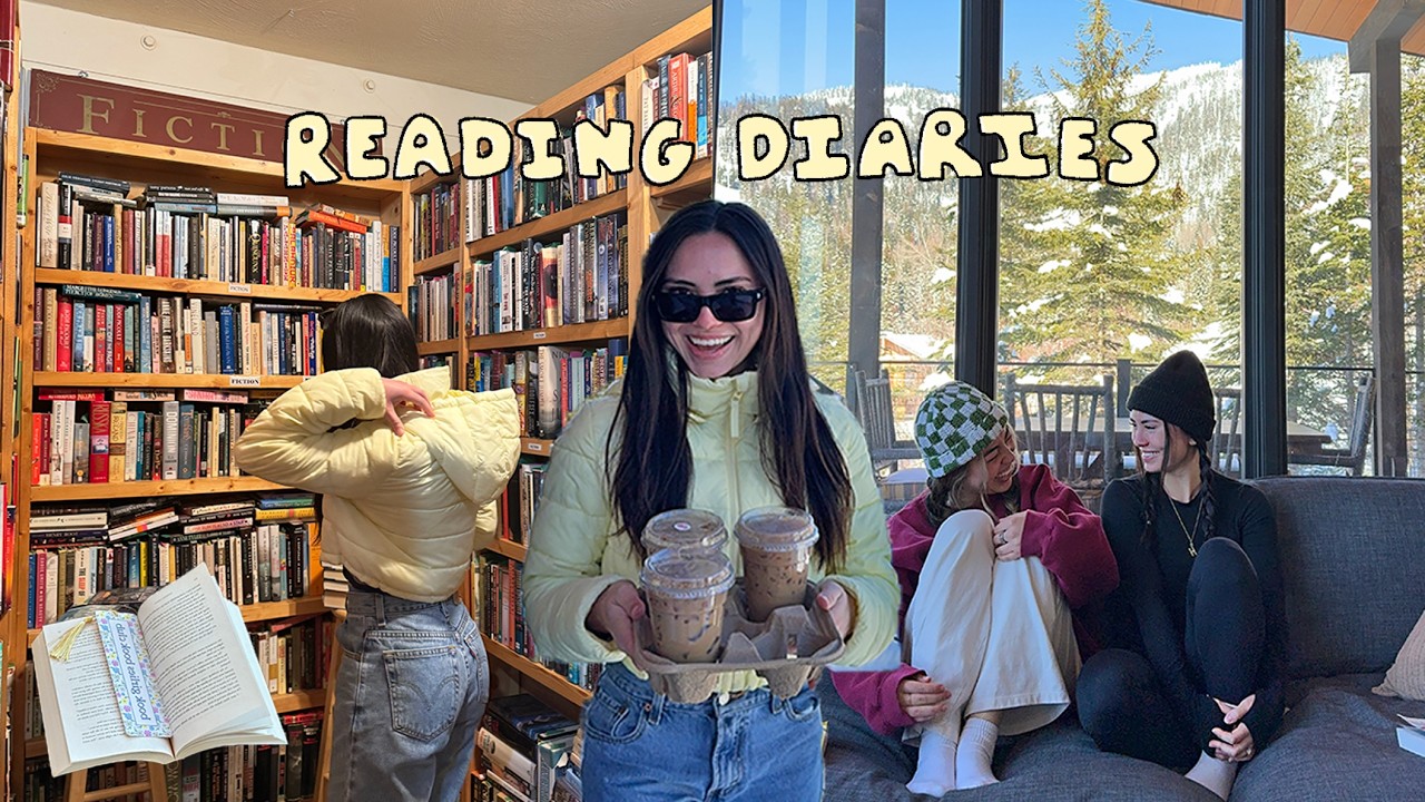 READING DIARIES ⭐️ | dream cabin reading trip, reading 3 books, & book shopping