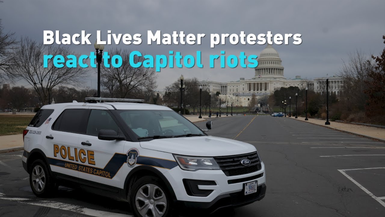 Black Lives Matter protesters react to Capitol riots