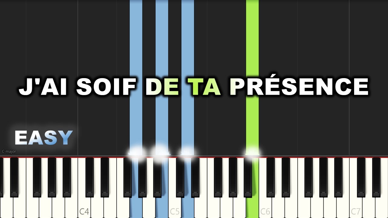 J'ai Soif De Ta Présence | EASY PIANO TUTORIAL BY Extreme Midi