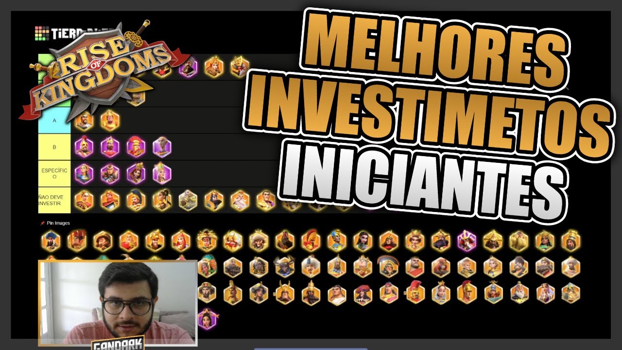 MELHORES COMANDANTES PARA JOGADORES INICIANTES EM 2025 - RISE OF KINGDOMS