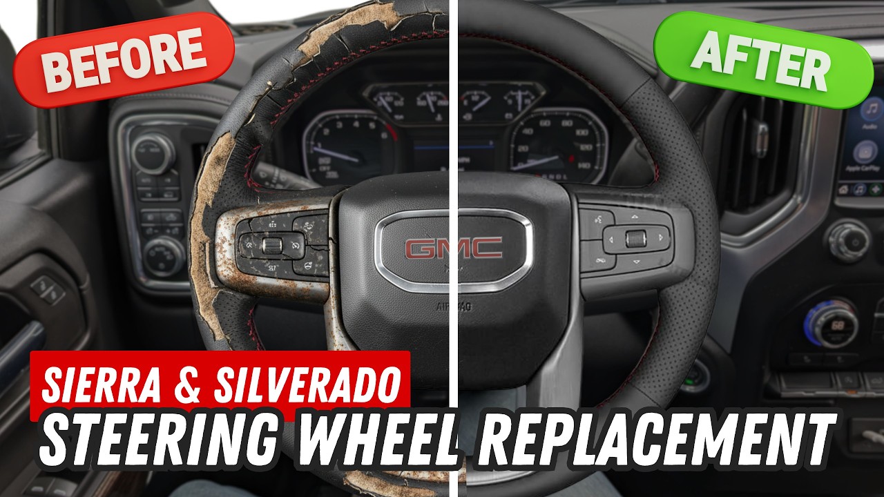 Как снять и заменить подушку безопасности и рулевое колесо на автомобилях Chevy Silverado и GMC S...
