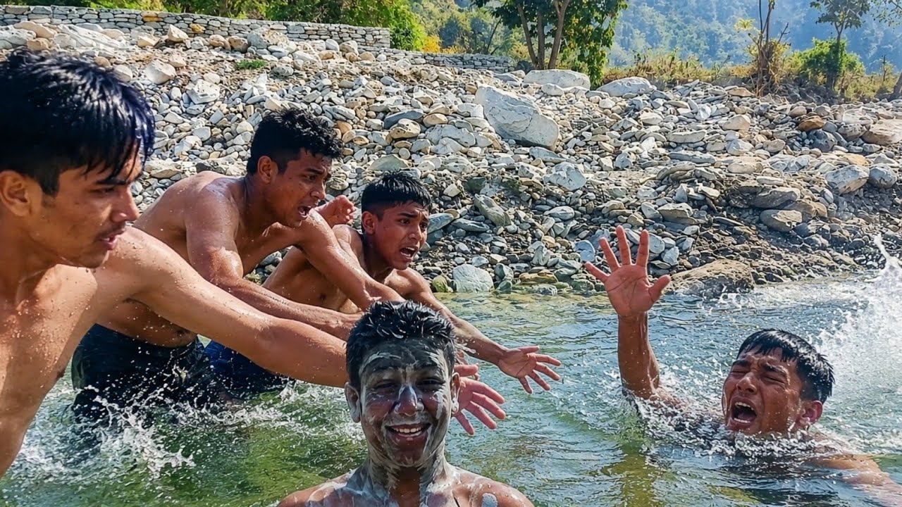 जाडो मा नुहाउँदा 😂🙏