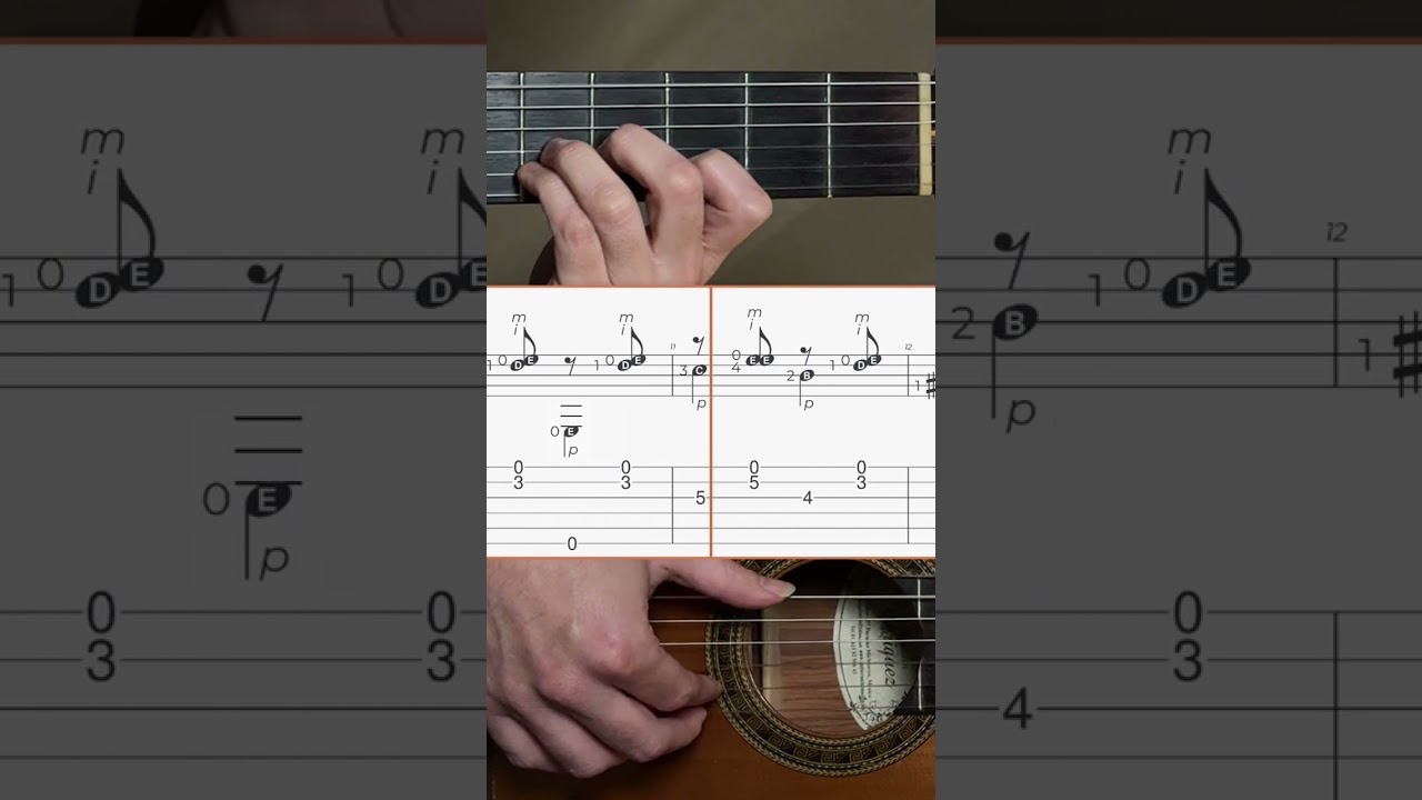 Lesson 73 from Sagreras Book 1  #tutorial #fingerstyleguitar#classicalguitar