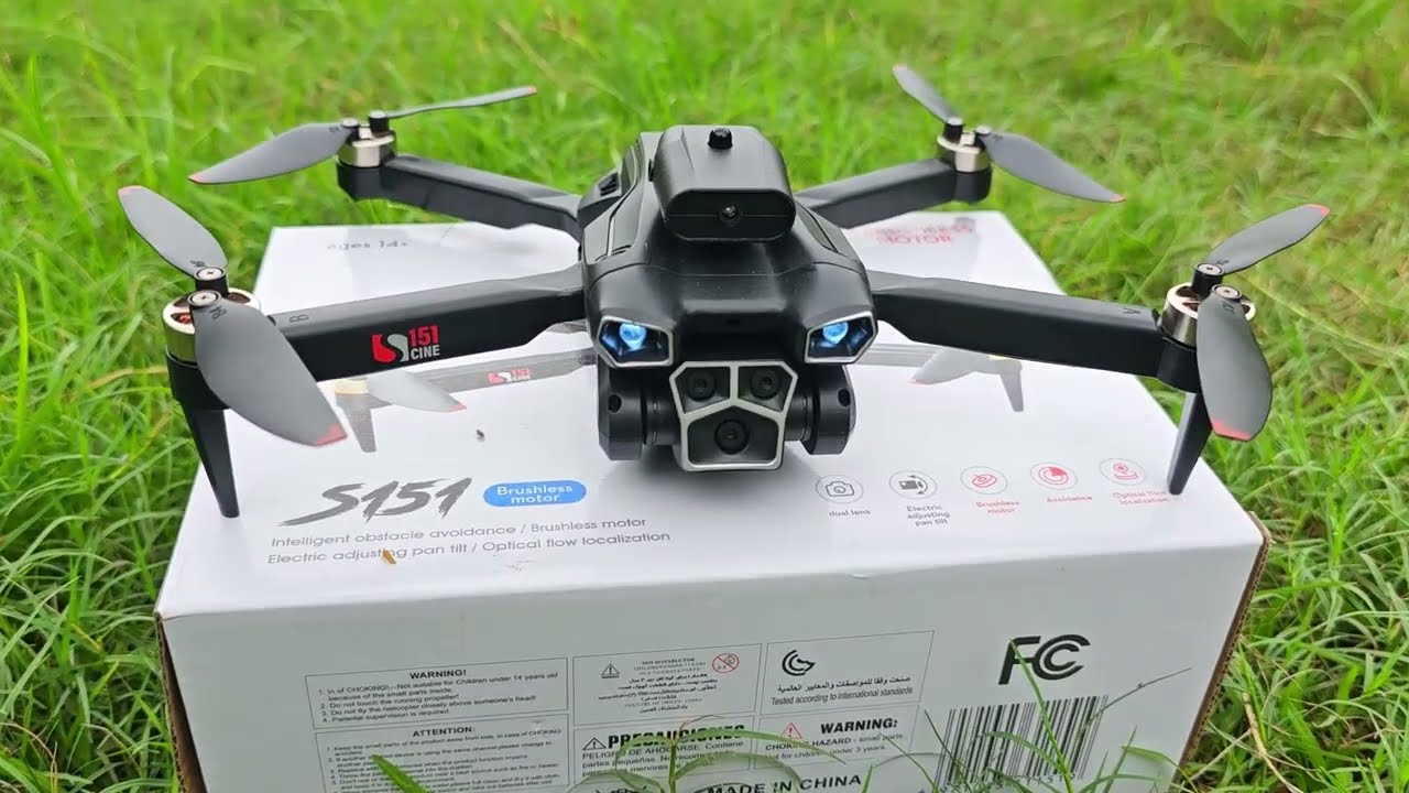 S151 Drone 4K Profesional Obstacle Avoidance Drone Brushless Motor Drone || S151 Drone Camera Test 🔥