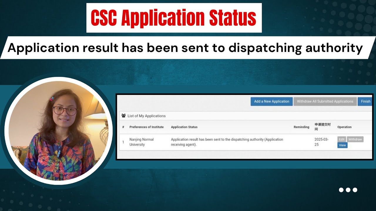 Обновление статуса заявки на стипендию CSC 2025 | Результаты рассмотрения заявок отправлены в орг...