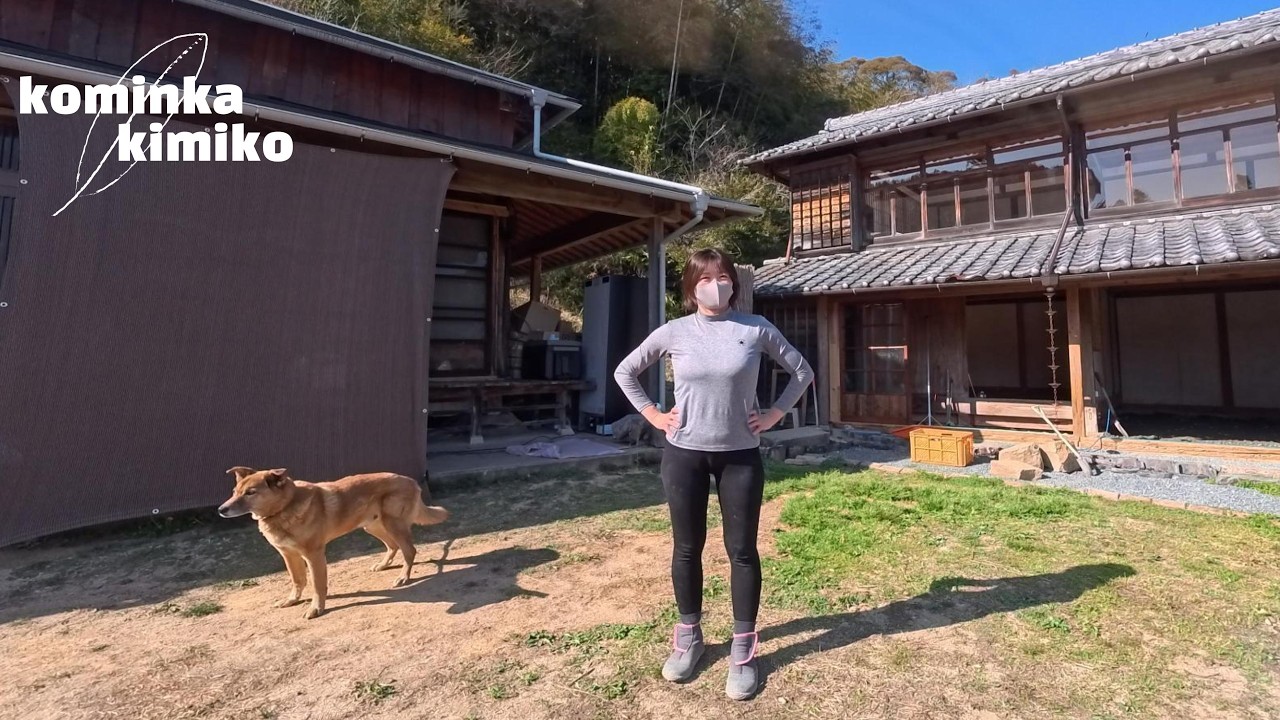 【古民家に住もう#320】トラック２台分の砕石撒き〰️土間コン準備