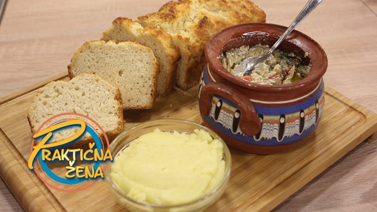 Praktična žena - 1. Brzi hleb od piva 2. Grčki umak od krompira 3. Melidžano salata