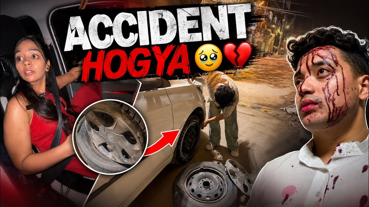 Diya bohot dargyi accident  se 🥺 sb safe hai ? 🙂￼ #chetanthebackbencher 