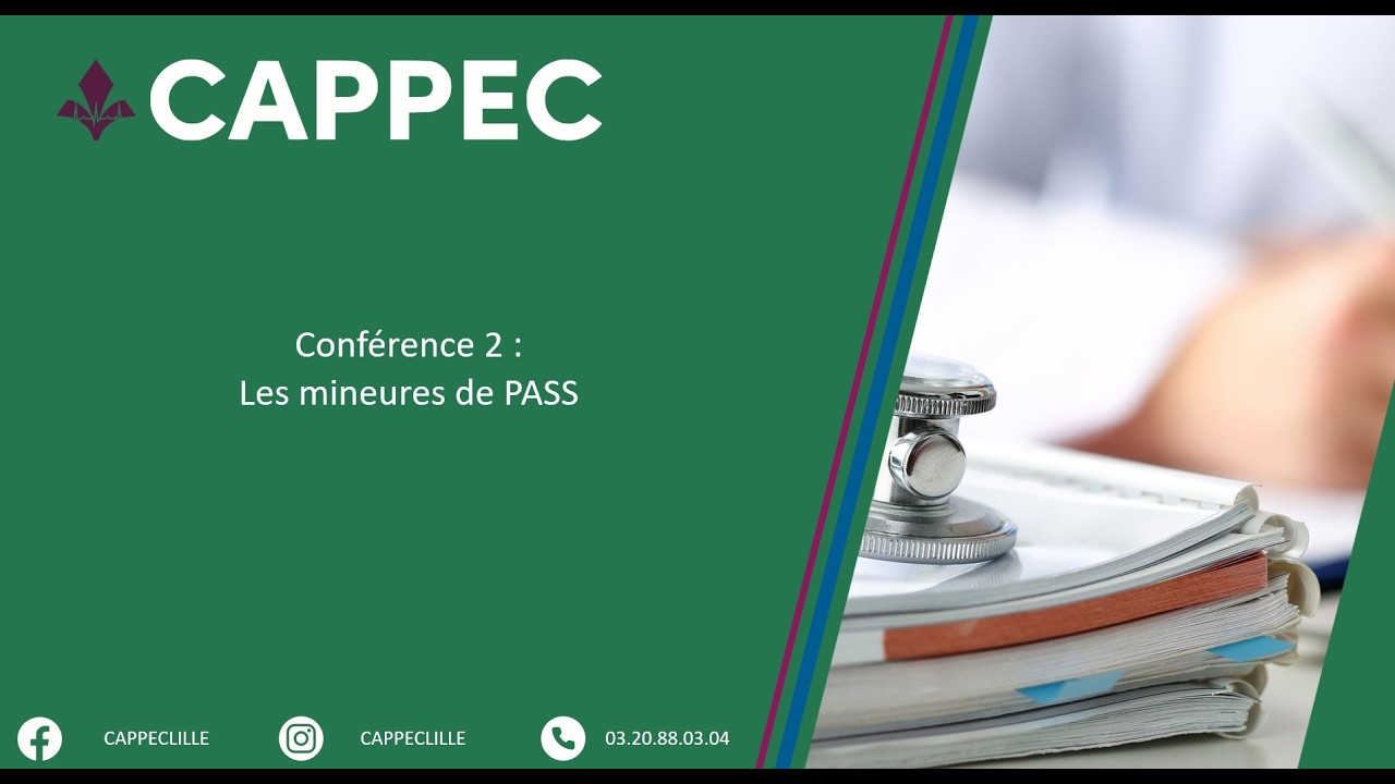 Conférence 2 : Quelle stratégie pour ses vœux PASS/LAS ? Présentation des mineures du PASS