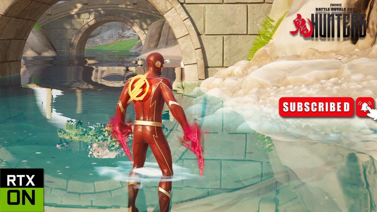 Fortnite The Flash Skin Gameplay 1440P Max Ray Tracing | RTX 4080 Super | Chapter 6 Season 1