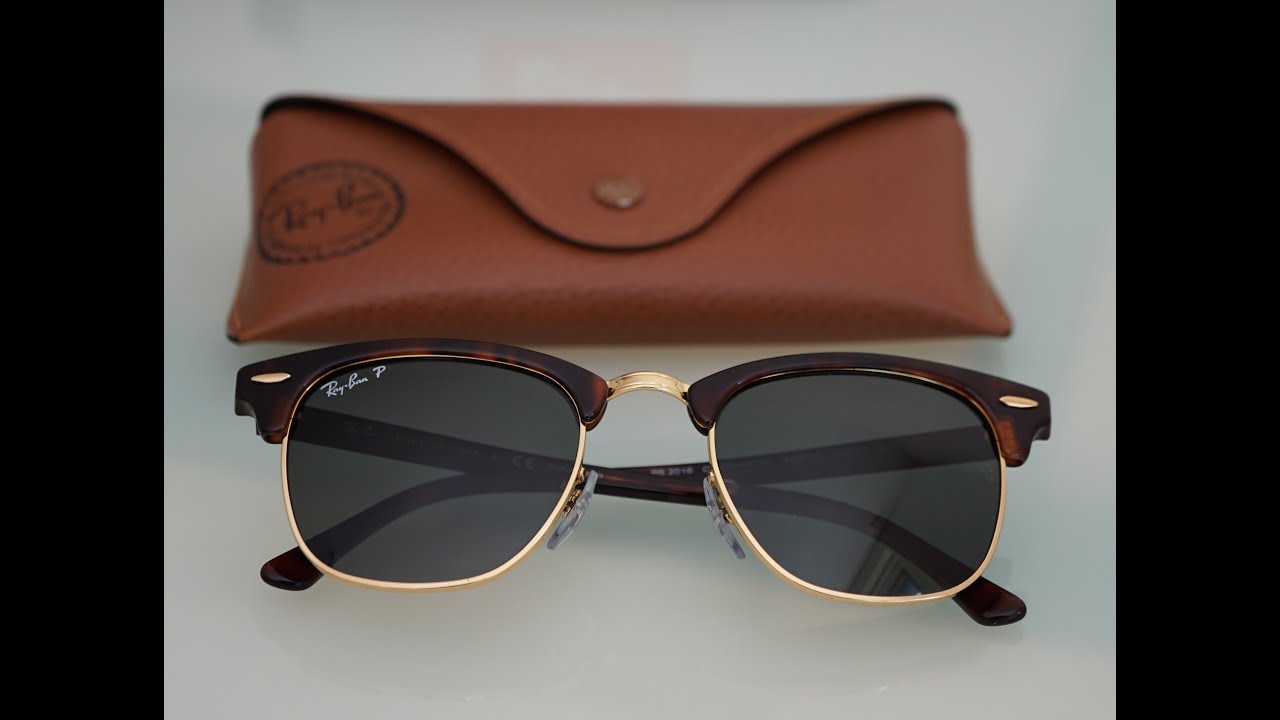 Самые стильные солнцезащитные очки Ray-Ban: Ray-Ban Clubmaster RB3016 W0366 Gold Havana Tortoise ...