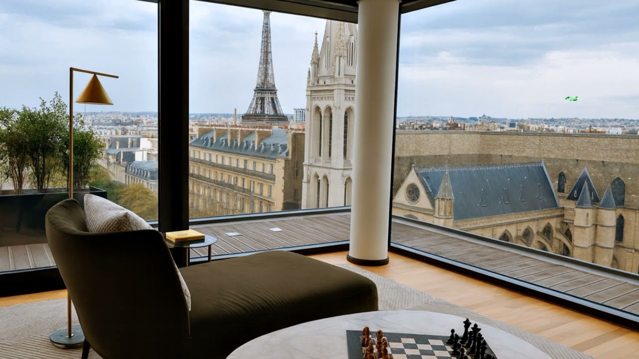Learning in Paris: Dark Academia Music | You're in Paris Apartment - Dark Academia Library