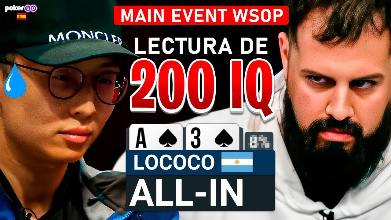INCRE&Iacute;BLE LECTURA de PAPO MC en el MAIN EVENT de WSOP