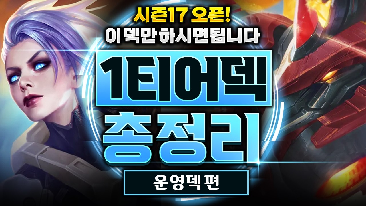 【롤토체스 티어덱】전 국가대표 챌린저가 알려주는 시즌17 1티어 운영덱 총정리