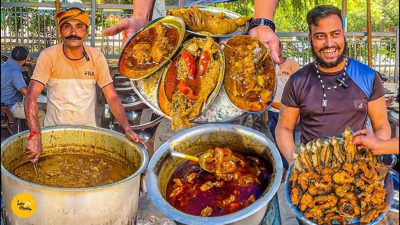 Most Viral Singh Hotel Ki Unlimited Bhokal Non-Veg Thali Rs. 350/- Only l Patna Street Food